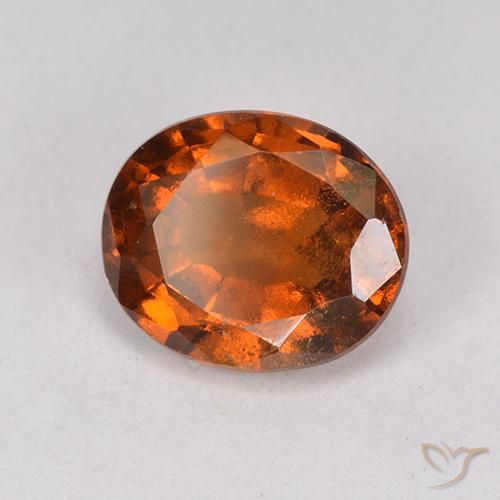 granate hessonita Naranja rojizo natural de 1.80 ct, Ovalada, VS-SI