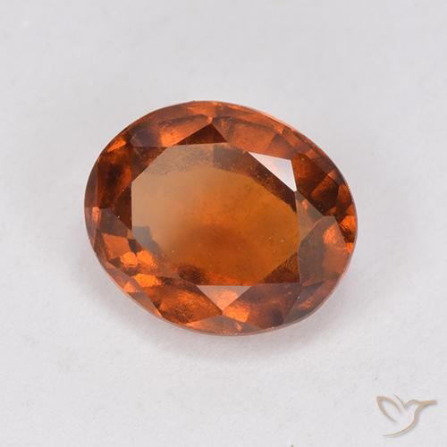 granate hessonita Ámbar naranja natural de 2.46 ct, Ovalada, VS-SI