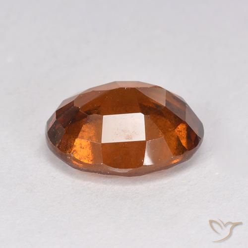 granate hessonita Ámbar naranja natural de 2.46 ct, Ovalada, VS-SI