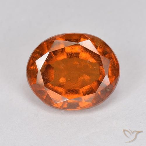 2.64ct Natural Ámbar naranja Granate Hessonita, Ovalada, VS-SI