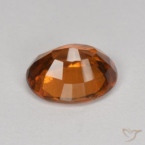 granate hessonita Naranja fuego natural de 1.76 ct, Ovalada, VS