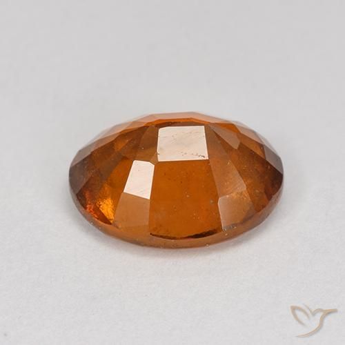 granate hessonita Naranja oscuro natural de 2.28 ct, Ovalada, VS