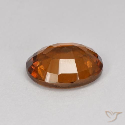 granate hessonita Naranja rojizo natural de 1.88 ct, Ovalada, VS