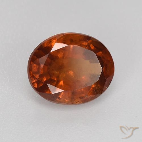 granate hessonita Naranja fuego natural de 1.87 ct, Ovalada, VS-SI