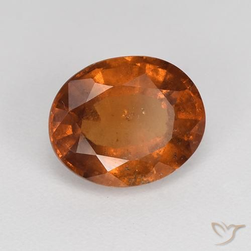 granate hessonita Naranja rojizo natural de 2.01 ct, Ovalada, VS-SI