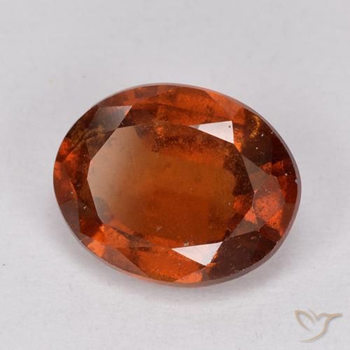 granate hessonita Naranja fuego natural de 2.55 ct, Ovalada, VS-SI