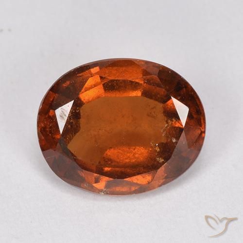 2.32ct Natural Naranja rojizo granate hessonita, Ovalada, VS-SI