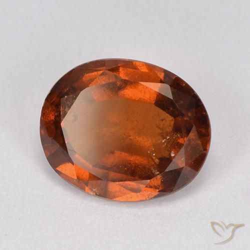 granate hessonita Naranja rojizo natural de 2.32 ct, Ovalada, VS-SI