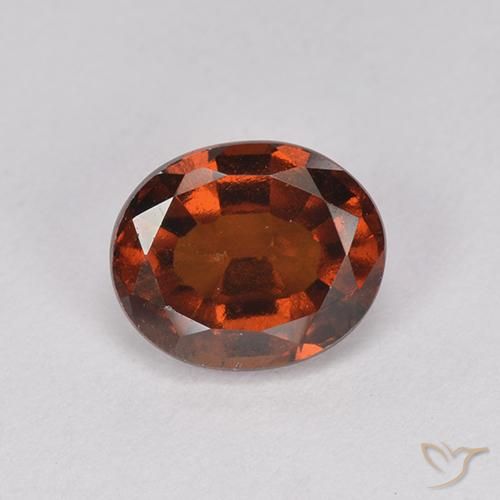 2.04ct Natural Ámbar naranja Granate Hessonita, Ovalada, VS