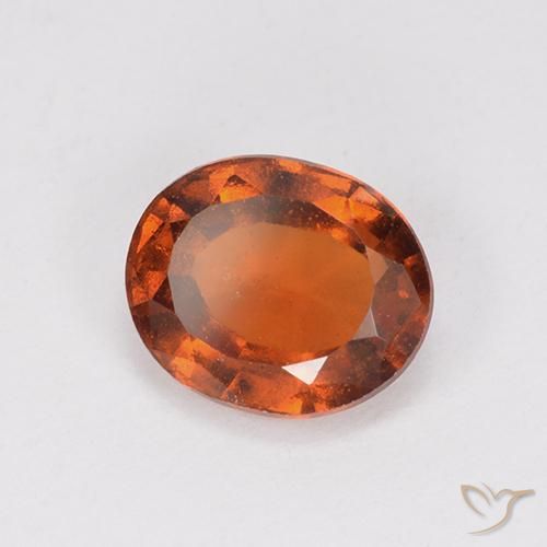 granate hessonita Naranja medio natural de 2.28 ct, Ovalada, VS