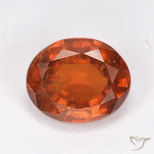2.12ct Natural Naranja medio Granate Hessonita, Ovalada, VS-SI