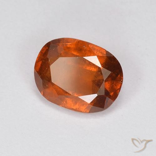 granate hessonita Naranja oscuro natural de 1.97 ct, Ovalada, VS-SI