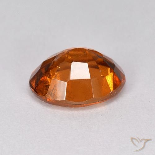 granate hessonita Naranja oscuro medio natural de 2.40 ct, Ovalada, VS-SI