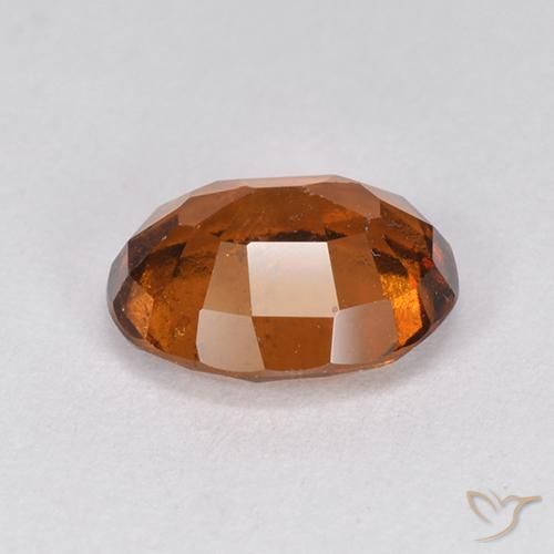granate hessonita Naranja oscuro medio natural de 2.13 ct, Ovalada, VS-SI
