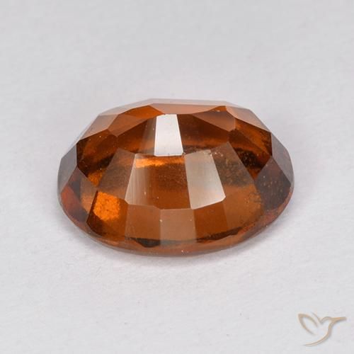 granate hessonita Naranja oscuro natural de 2.74 ct, Ovalada, VS-SI