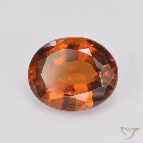 granate hessonita Naranja rojizo natural de 2.38 ct, Ovalada, VS-SI