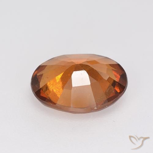 granate hessonita Naranja oscuro natural de 2.45 ct, Ovalada, VS