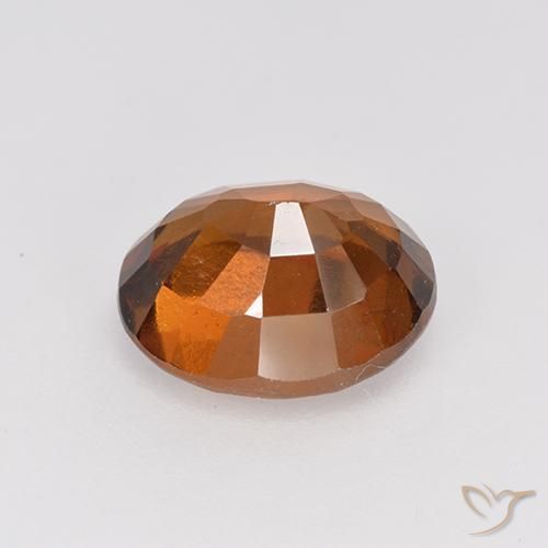 granate hessonita Naranja oscuro medio natural de 2.76 ct, Ovalada, VS