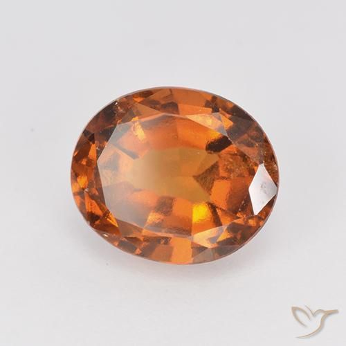 granate hessonita Naranja oscuro natural de 2.39 ct, Ovalada, VS