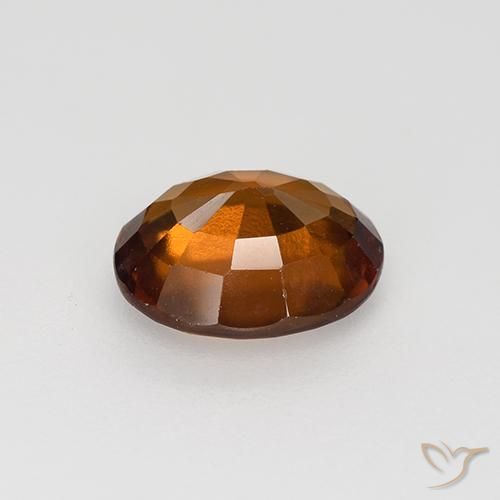 granate hessonita Naranja rojizo natural de 1.58 ct, Ovalada, VVS-VS