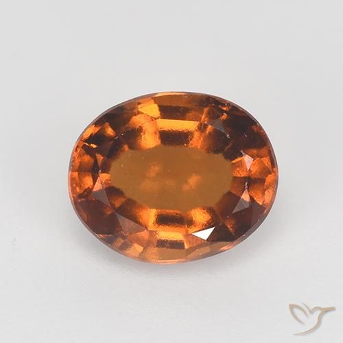 1.69ct Natural Ámbar naranja Granate Hessonita, Ovalada, VVS-VS