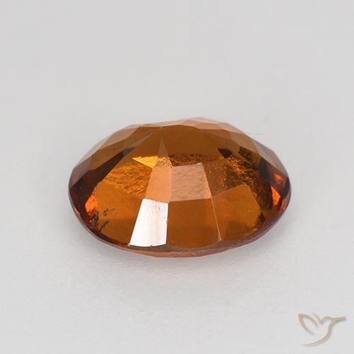 granate hessonita Ámbar naranja natural de 1.43 ct, Ovalada, VVS-VS
