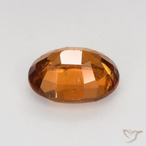 granate hessonita Naranja amarillento natural de 1.73 ct, Ovalada, VS-SI