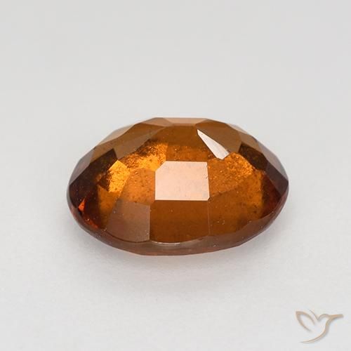 granate hessonita Naranja rojizo natural de 1.75 ct, Ovalada, VS