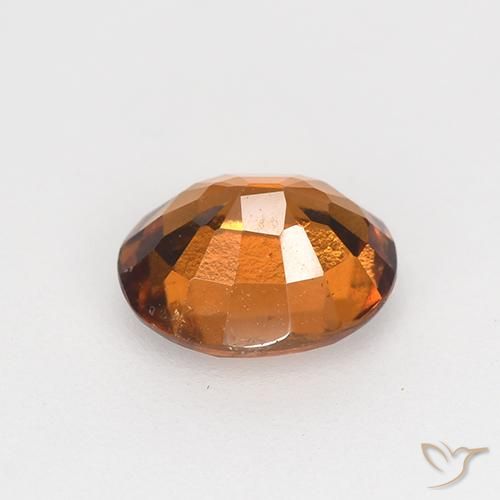 granate hessonita Naranja oscuro natural de 1.26 ct, Ovalada, VS