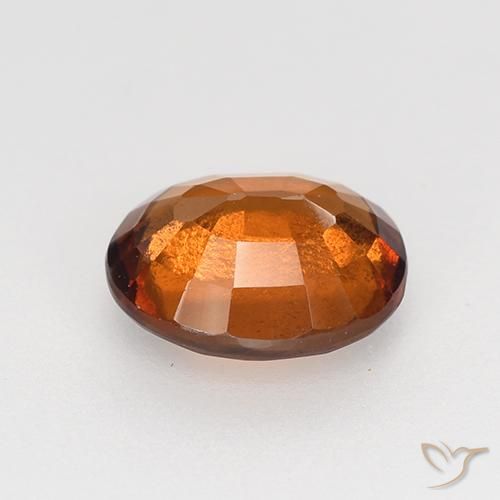 granate hessonita Ámbar naranja natural de 1.49 ct, Ovalada, VVS-VS