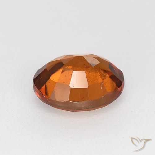 granate hessonita Naranja oscuro medio natural de 1.55 ct, Ovalada, VS