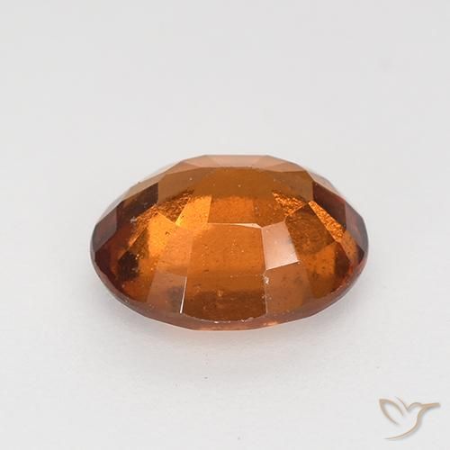 granate hessonita Naranja oscuro medio natural de 1.65 ct, Ovalada, VS