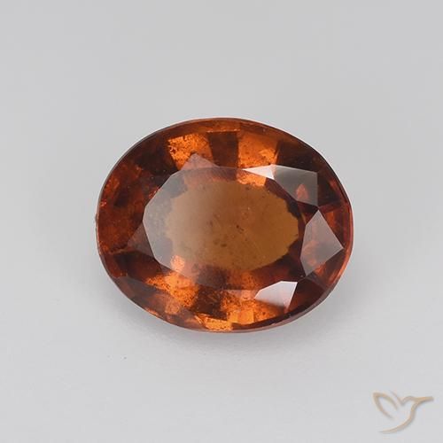 granate hessonita Marrón rojizo natural de 2.72 ct, Ovalada, VS-SI