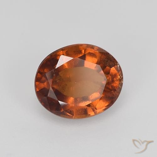 granate hessonita Naranja oscuro natural de 2.04 ct, Ovalada, VS