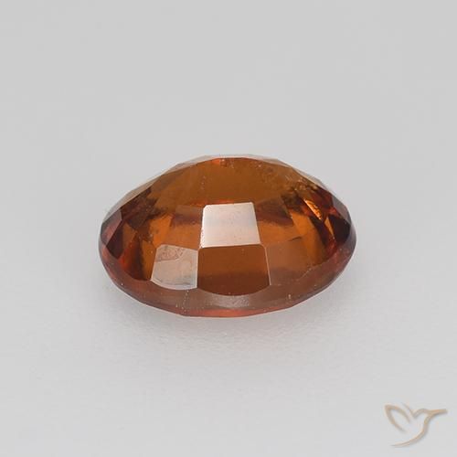 granate hessonita Naranja oscuro natural de 2.04 ct, Ovalada, VS