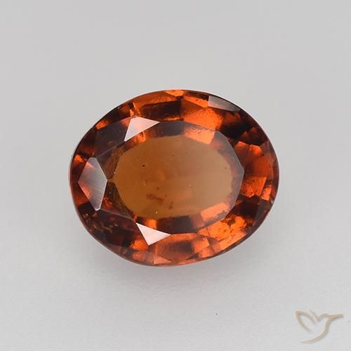 granate hessonita Ámbar naranja natural de 2.36 ct, Ovalada, VS