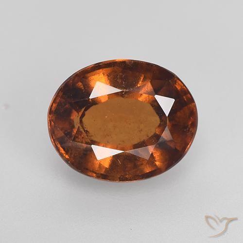 2.28ct Natural Marrón naranja Granate Hessonita, Ovalada, VS-SI