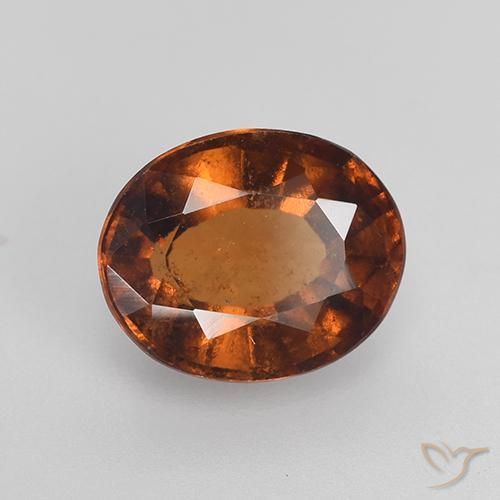 granate hessonita Marrón naranja natural de 2.28 ct, Ovalada, VS-SI
