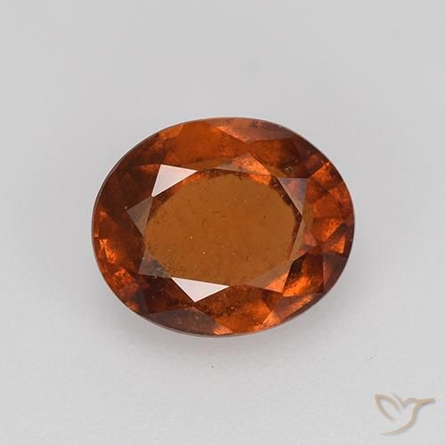 2.44ct Natural Naranja rojizo Granate Hessonita, Ovalada, VS-SI