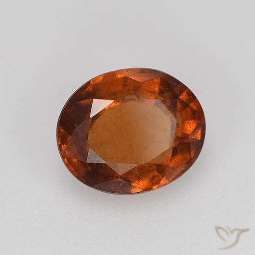 granate hessonita Naranja rojizo natural de 2.44 ct, Ovalada, VS-SI