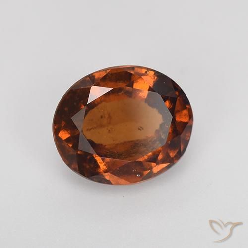 granate hessonita Ámbar naranja natural de 2.43 ct, Ovalada, VS-SI