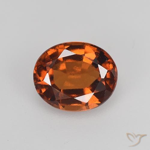 1.83ct Natural Ámbar naranja Granate Hessonita, Ovalada, VVS-VS