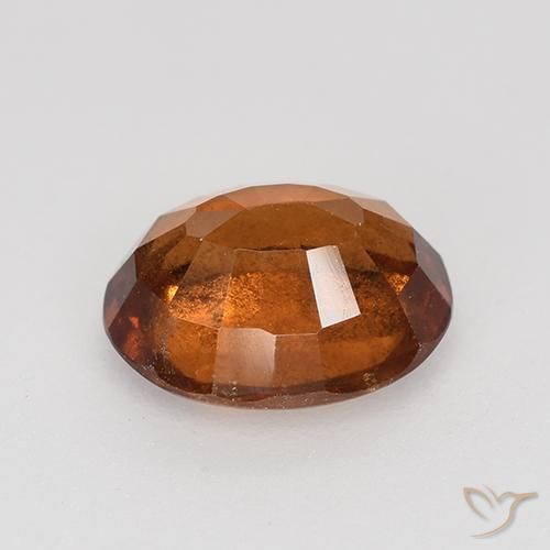 granate hessonita Naranja rojizo natural de 1.69 ct, Ovalada, VS-SI