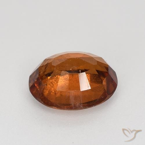 granate hessonita Ámbar naranja natural de 1.76 ct, Ovalada, VS-SI