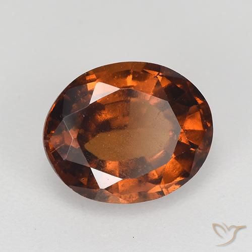granate hessonita Naranja rojizo natural de 2.33 ct, Ovalada, VS-SI