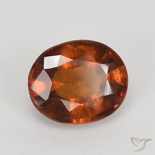 granate hessonita Ámbar naranja natural de 2.21 ct, Ovalada, VS-SI
