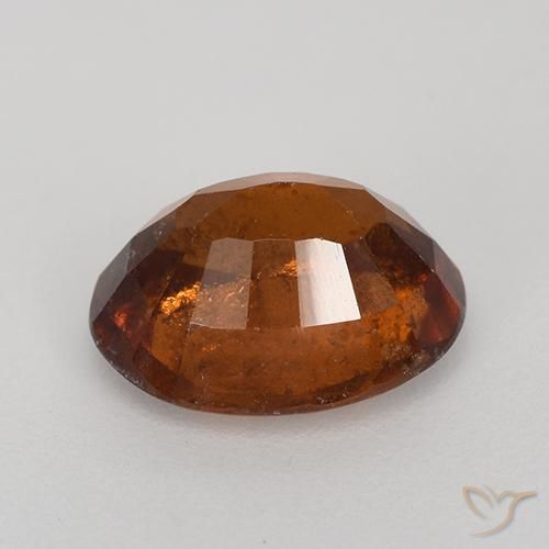 granate hessonita Naranja oscuro natural de 2.73 ct, Ovalada, VS-SI