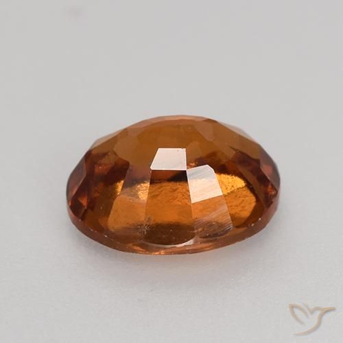granate hessonita Naranja oscuro medio natural de 1.38 ct, Ovalada, VS