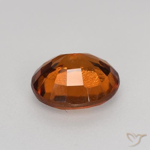 granate hessonita Naranja oscuro medio natural de 1.45 ct, Ovalada, VS