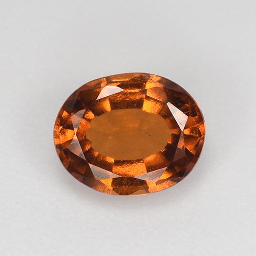 granate hessonita Naranja medio natural de 1.13 ct, Corte Óvalo, VS